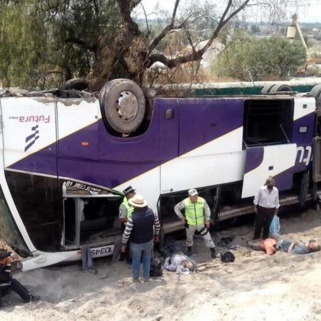 Ecatepec: Vuelca autobús en la México-Pirámides – El Sol de Toluca